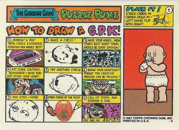 1987 Topps Garbage Pail Kids Series 11 #418a Lucy Lock-It Back