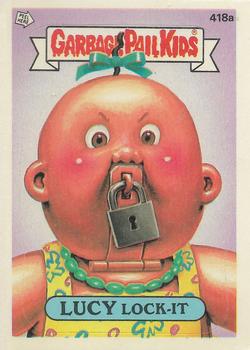 1987 Topps Garbage Pail Kids Series 11 #418a Lucy Lock-It Front
