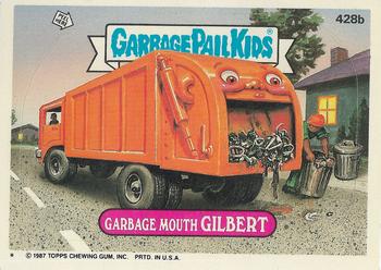 1987 Topps Garbage Pail Kids Series 11 #428b Garbage Mouth Gilbert Front