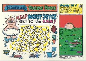 1987 Topps Garbage Pail Kids Series 11 #435b Toxic Wes Back