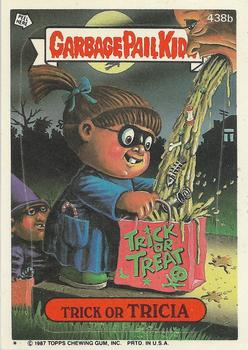 1987 Topps Garbage Pail Kids Series 11 #438b Trick or Tricia Front