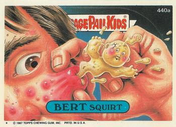1987 Topps Garbage Pail Kids Series 11 #440a Bert Squirt Front