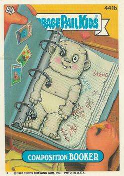 1987 Topps Garbage Pail Kids Series 11 #441b Composition Booker Front