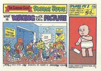 1987 Topps Garbage Pail Kids Series 11 #449b Gutsy Gus Back