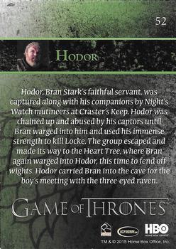 2015 Rittenhouse Game of Thrones Season 4 #52 Hodor Back