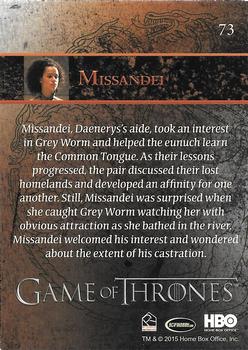2015 Rittenhouse Game of Thrones Season 4 #73 Missandei Back