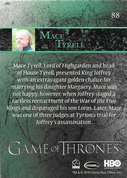 2015 Rittenhouse Game of Thrones Season 4 #88 Mace Tyrell Back