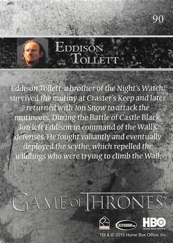 2015 Rittenhouse Game of Thrones Season 4 #90 Eddison Tollett Back