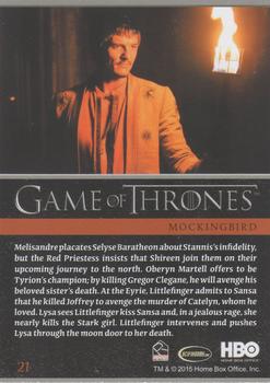 2015 Rittenhouse Game of Thrones Season 4 - Foil #21 