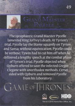 2015 Rittenhouse Game of Thrones Season 4 - Foil #49 Grand Maester Pycelle Back
