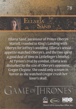 2015 Rittenhouse Game of Thrones Season 4 - Foil #78 Ellaria Sand Back