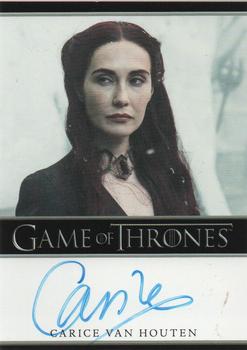 2015 Rittenhouse Game of Thrones Season 4 - Autographs Full Bleed #NNO Carice van Houten Front