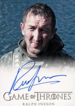 2015 Rittenhouse Game of Thrones Season 4 - Autographs Full Bleed #NNO Ralph Ineson Front