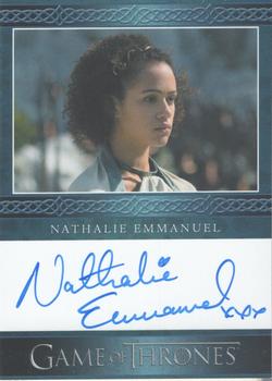 2015 Rittenhouse Game of Thrones Season 4 - Autographs Blue #NNO Nathalie Emmanuel Front