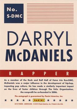 2015 Panini Americana - Signatures #S-DMC Darryl McDaniels Back