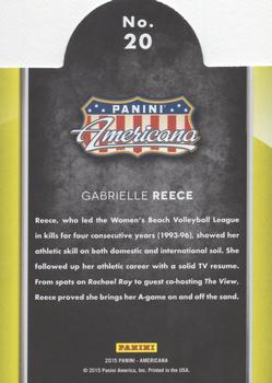 2015 Panini Americana - On the Tube Modern #20 Gabrielle Reece Back
