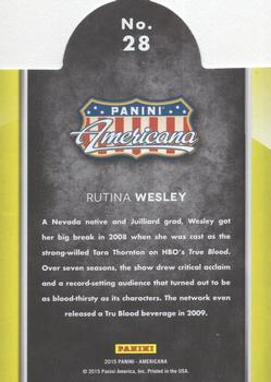 2015 Panini Americana - On the Tube Modern #28 Rutina Wesley Back