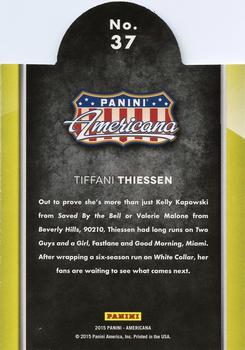 2015 Panini Americana - On the Tube Modern #37 Tiffani Thiessen Back