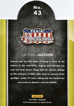 2015 Panini Americana - On the Tube Modern #43 La Toya Jackson Back