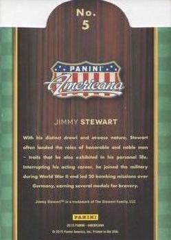 2015 Panini Americana - On the Tube Vintage #5 Jimmy Stewart Back