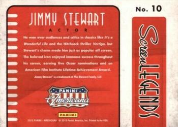 2015 Panini Americana - Screen Legends #10 Jimmy Stewart Back