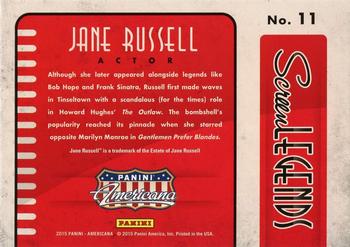 2015 Panini Americana - Screen Legends #11 Jane Russell Back