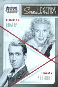 2015 Panini Americana - Screen Legends Co-stars #2 Ginger Rogers / Jimmy Stewart Front