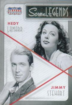 2015 Panini Americana - Screen Legends Co-stars #3 Hedy Lamarr / Jimmy Stewart Front