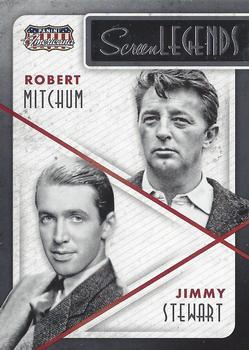 2015 Panini Americana - Screen Legends Co-stars #6 Jimmy Stewart / Robert Mitchum Front