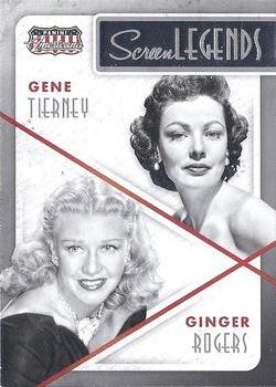 2015 Panini Americana - Screen Legends Co-stars #9 Gene Tierney / Ginger Rogers Front