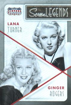 2015 Panini Americana - Screen Legends Co-stars #10 Ginger Rogers / Lana Turner Front