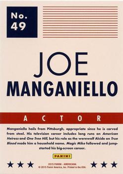 2015 Panini Americana - Red #49 Joe Manganiello Back