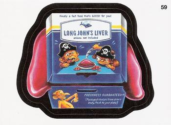 2015 Topps Wacky Packages #59 Long John's Liver Front