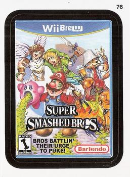 2015 Topps Wacky Packages #76 Super Smashed Bros. Front