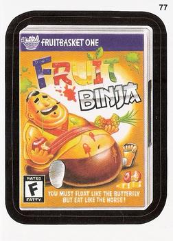 2015 Topps Wacky Packages #77 Fruit Binja Front
