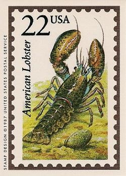 1991 Bon Air Wildlife America #2 American Lobster Front