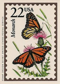 1991 Bon Air Wildlife America #5 Monarch Front
