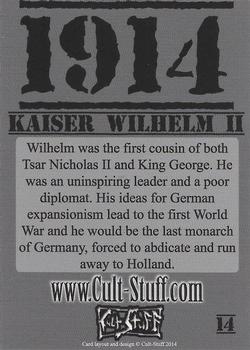2014 Cult-Stuff 1914: The War Illustrated #14 Kaiser Wilhelm II Back