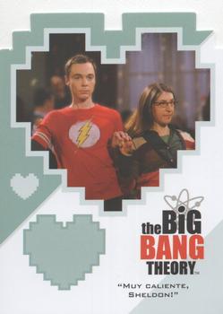 2013 Cryptozoic The Big Bang Theory Seasons 3 & 4 - Duos #CPLO6 Sheldon Cooper / Amy Farrah Fowler Front