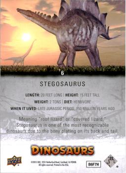 2015 Upper Deck Dinosaurs #6 Stegosaurus Back