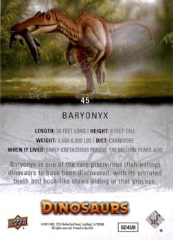 2015 Upper Deck Dinosaurs #45 Baryonyx Back