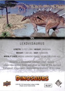 2015 Upper Deck Dinosaurs #55 Lexovisaurus Back
