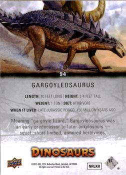 2015 Upper Deck Dinosaurs #94 Gargoyleosaurus Back