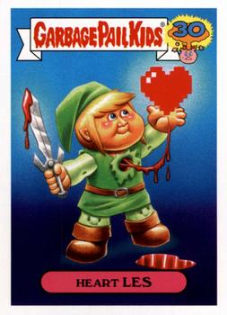 2015 Topps Garbage Pail Kids 30th Anniversary Series #14b Heart Les Front