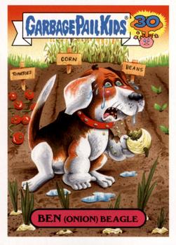 2015 Topps Garbage Pail Kids 30th Anniversary Series #3a Ben (Onion) Beagle Front