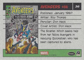 2015 Rittenhouse Marvel The Avengers Silver Age #36 Avengers #36 Back
