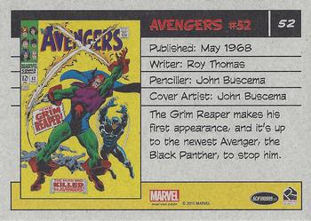 2015 Rittenhouse Marvel The Avengers Silver Age #52 Avengers #52 Back
