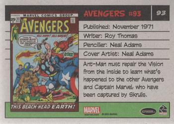 2015 Rittenhouse Marvel The Avengers Silver Age #93 Avengers #93 Back