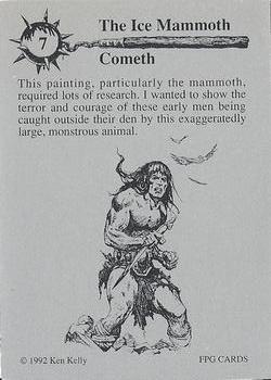 1992 FPG Ken Kelly #7 Ice Mammoth Cometh, The Back