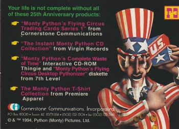 1995 Cornerstone Monty Python's Flying Circus - Promo #P3 Group Shot Back